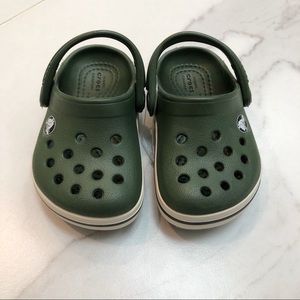 Dark Green Baby Crocs